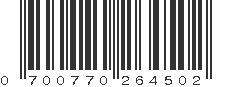 UPC 700770264502