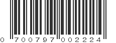 UPC 700797002224