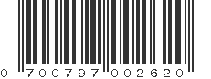 UPC 700797002620