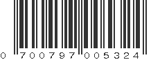 UPC 700797005324