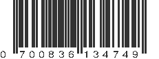 UPC 700836134749