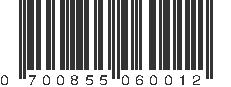 UPC 700855060012