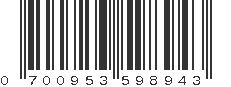 UPC 700953598943