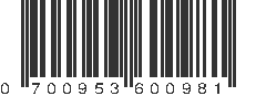 UPC 700953600981