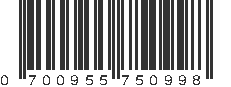 UPC 700955750998