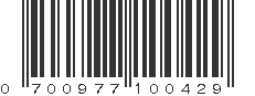 UPC 700977100429