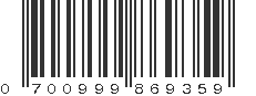 UPC 700999869359