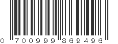 UPC 700999869496