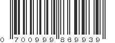 UPC 700999869939