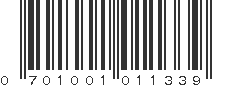 UPC 701001011339