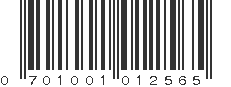 UPC 701001012565