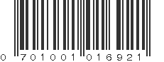 UPC 701001016921