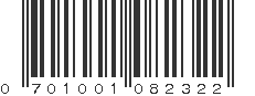 UPC 701001082322