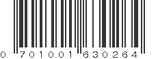 UPC 701001630264