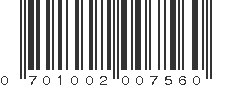 UPC 701002007560