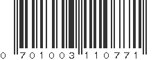 UPC 701003110771