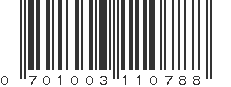 UPC 701003110788