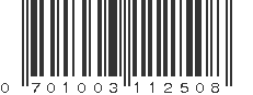 UPC 701003112508