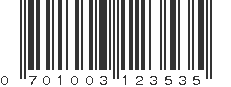 UPC 701003123535