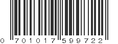 UPC 701017599722