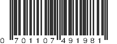 UPC 701107491981