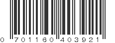 UPC 701160403921