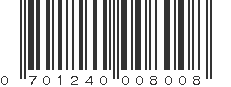 UPC 701240008008