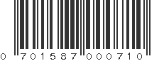 UPC 701587000710