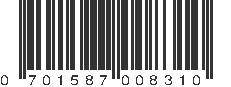 UPC 701587008310