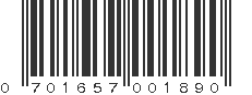 UPC 701657001890