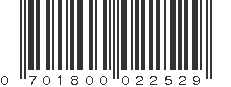 UPC 701800022529