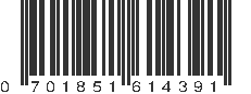 UPC 701851614391