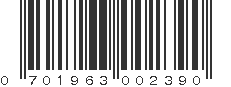 UPC 701963002390