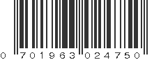 UPC 701963024750