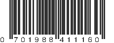 UPC 701988411160