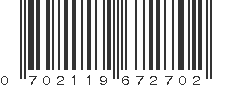 UPC 702119672702