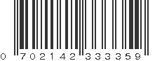 UPC 702142333359