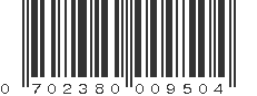 UPC 702380009504