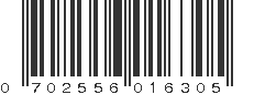 UPC 702556016305