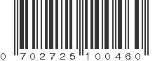 UPC 702725100460