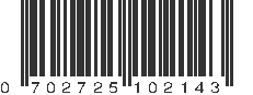 UPC 702725102143