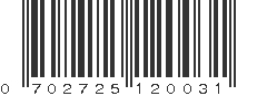 UPC 702725120031