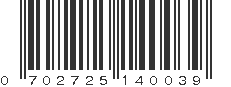 UPC 702725140039