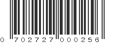 UPC 702727000256