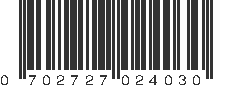 UPC 702727024030