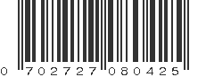 UPC 702727080425