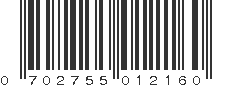 UPC 702755012160