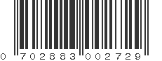 UPC 702883002729