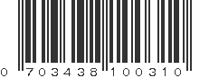 UPC 703438100310