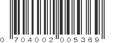 UPC 704002005369